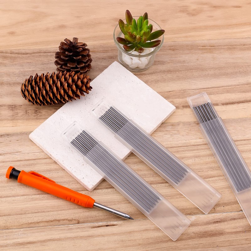 KINBOM 18pcs 2.8mm Carpenter Pencil Refills, Solid Carpenter Pencil Refills