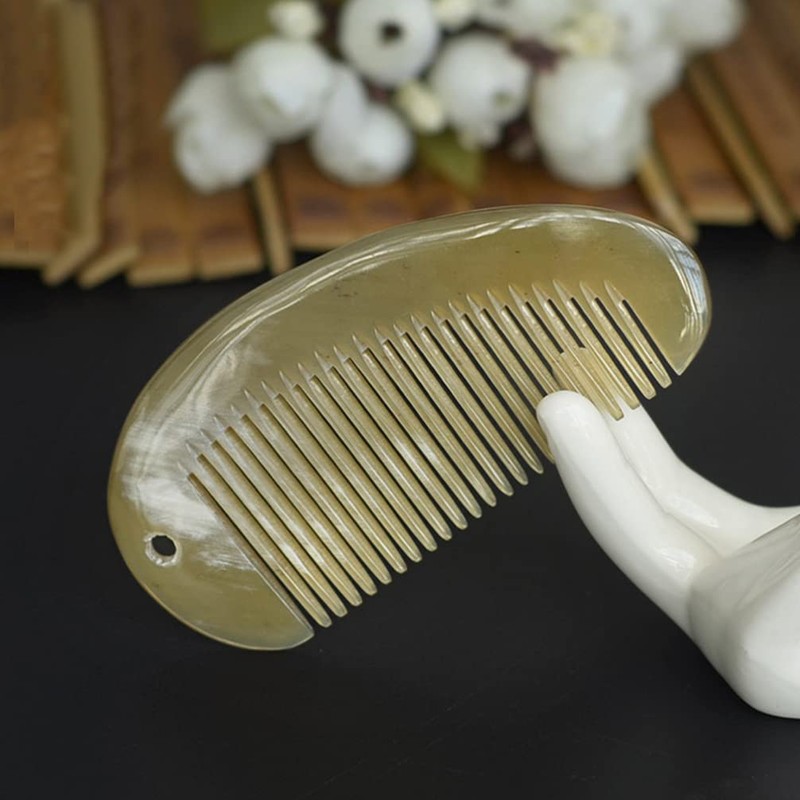 Healifty 1pc Yak Horn Comb-Wide Tooth Hair Comb - Breezelike