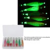 14Pcs Luminous Squid Hook Lure 8cm Artificial Shrimp Shape Fishing
