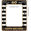 60th Birthday Photo Booth Props,Black Gold Inflatable Selfie Frame Picture