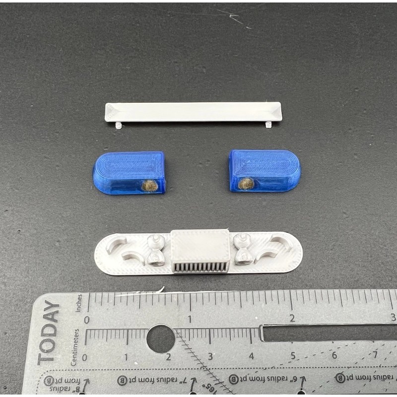 LED-Compatible Lightbar 1/24 1/25 Blue Whelen 80H 90H 8000 Lightbar
