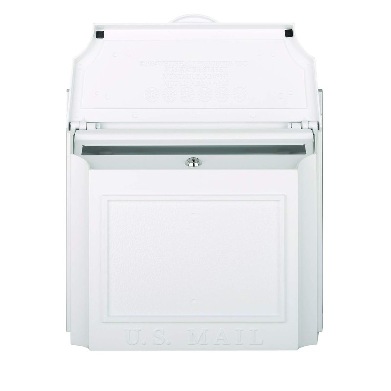 Whitehall Products 16139 Wall Mailbox, White
