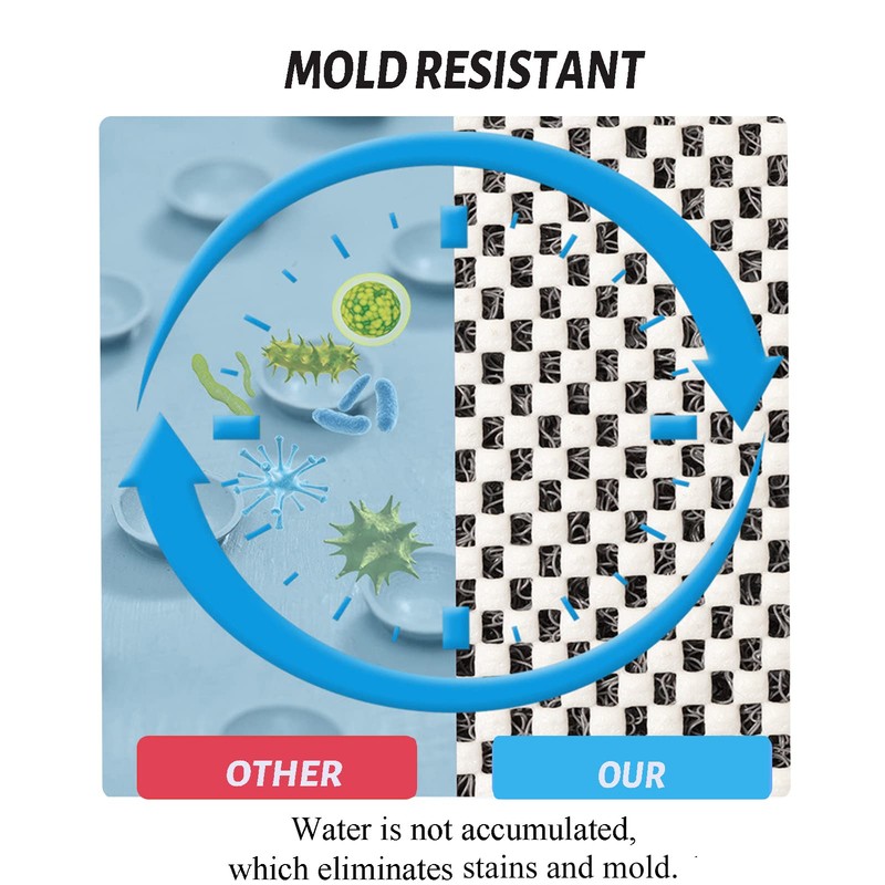 Shower Mat Bath Mat Non Slip Anti Mould Bathroom Bath