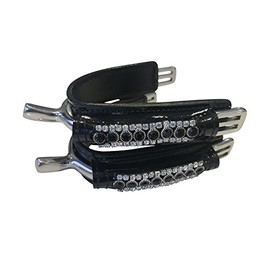 ARBO-INOX Spur Protection Spur Protectors Spur Jewellery Leather Rhinestone QHP Colour Type 1