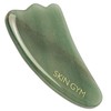 Skin Gym Jade Gua Sha Sculpty Tool, Green Jade Crystal