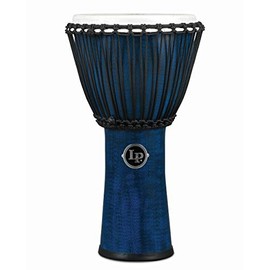 Latin Percussion LP724B Rope Djembe 11" Synthetic Shell, Synthetic Head, Blue