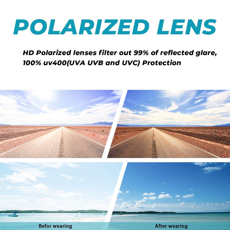 MAXJULI Gafas de sol de Aviador Polarizadas para Hombres y