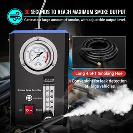 Dornata Automotive Smoke Machine Leak Detector Evap Vacuum Smoke Diagnostic Tester with Built-in Pump