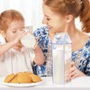 KALYLOC Milk Carton Water Bottle, 34 oz Clear Plastic Milk