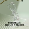 Cyxus Thick Cell Frame Date Glasses, Blue Light Reduction, No