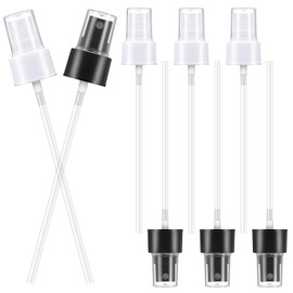 8 Pcs Spray Bottle Nozzle, Spray Bottle Tops Replacement Sprayer Pump Nozzle with 5.9" Tube Plastic Fine Mist Sprayer Nozzles for Perfumes Essential Oil Bottles (Black and White)
