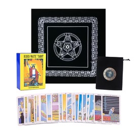 Juego Completo de Cartas del Tarot (Español), Baraja Clásica de Tarot con 78 Cartas: 22 Arcanos Mayores y 56 Arcanos Menores, Rider Waite Tarot, Juegos de Mesa de Fiesta Familiar para Principiantes