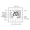 Home Programmable Thermostat for Radiant Floor Heating System Smart Touchscreen