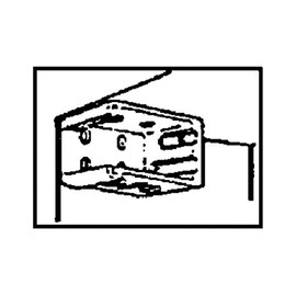 Levelor Mini Blind Replacement Bracket, Clear, 1"