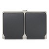 UNITEC Socket 2-Way AP FR for Indoor Wet Rooms, with