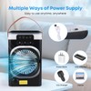 Portable Mist Fan Mini Air Cooler,Personal USB Cooling Fan Desk