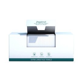 Astraescly disposable facial towels face towels XL 40 PC 1 Pack Face Towels, Disposable Biodegradable Clean Facial Wash Cloth for Sensitive Skin, Lint- free Facial Towels for Cleansing