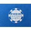 180cm by 90 BLUE POKER CASINO FELT BAIZE LAYOUT -