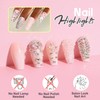 Kikmoya Ombre Press on Nails Coffin - Pink Medium Length