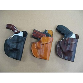 Azula Leather Clip On OWB Belt Concealment Holster for Sig Sauer P938 938 9mm CCW - Dark Brown RH