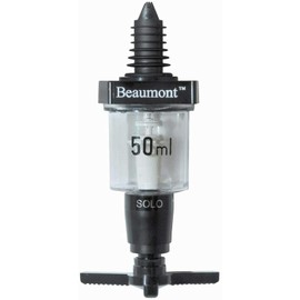 5 X 50 ml Beaumont Solo Classic Spirit Measure Bar Optic 3104