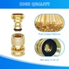 Garden Hose Quick Connector 3/4 Inch GHT, Solid Brass No-Leak
