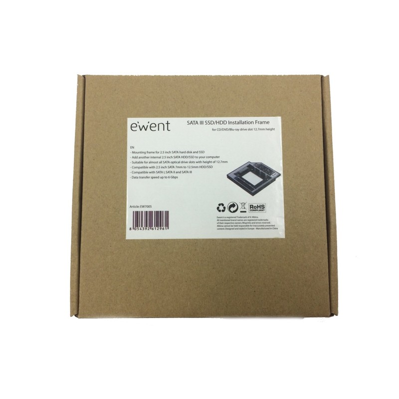 Ewent ew7005 Adapter for HDD/SSD 2.5, Silver