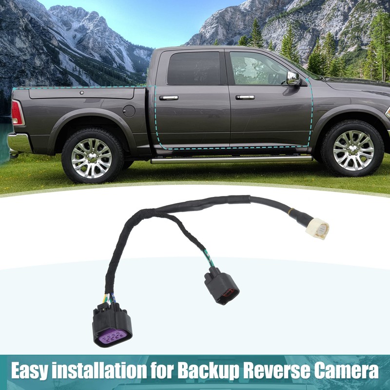A ABSOPRO Car Camera Wiring Harness Replacement 68189124AC Black