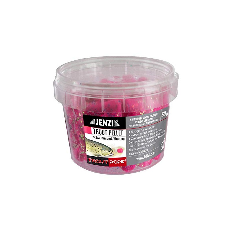 Jenzi Forellenteig Trout Pellets knetbar, red-magenta