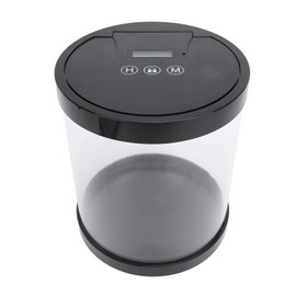 Timer Lock Box, Electronic Password Lock Multi Purpose Container for Phone Keys Wallet Jewelry, Stylish and Compact Design (Black)