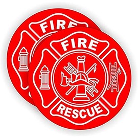 Fire/Rescue Hard Hat Decal/Helmet Sticker Firefighter Squad Emergency