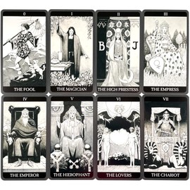 Tarot Cards, 78 Cards, Weighted Edition, Tarot Divination, Dark Side of Tarot, Japanese Instruction Manual Included (English Language Not Guaranteed)