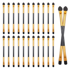 24 PCS Dual End Eyeshadow Smudge Brush 2 in 1 Eyeshadow Sponge Concealer Brush Double Sided Eyeshadows Makeup Brushes Eyeshadows Applicator Makeup Cosmetic Tool for Blending Foundation Eye Shadow