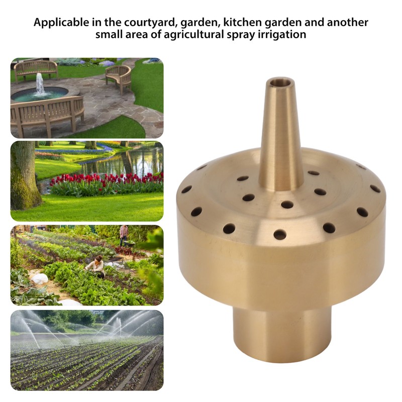 Water Fountain Nozzle Brass Fountain Nozzle Column Sprinkler Spray Head