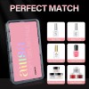 AILLSA Short Square Nail Tips Full Cover Clear 1 Fl