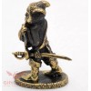 Solid Brass Figurine of sad Cat Puss in Boots Fairy