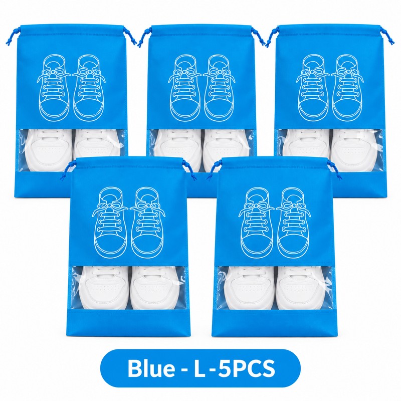 Non-Woven Shoe Storage Bags for Travel & Closet Organization –