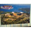 THE PACIFIC NORTHWEST aerial view CHROME POST CARD UNIVERSITY OF
