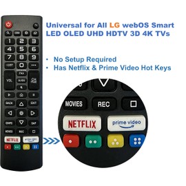 Universal for LG-Smart-TV-Remote, Compatible with All LG Smart TV LCD LED OLED UHD HDTV Plasma Magic 3D 4K Webos TVs AKB75095307 AKB75375604 AKB75675304 AKB74915305 AKB76037601