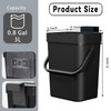 CXGFVRE Compost Bin Kitchen, for use on Countertops or Under
