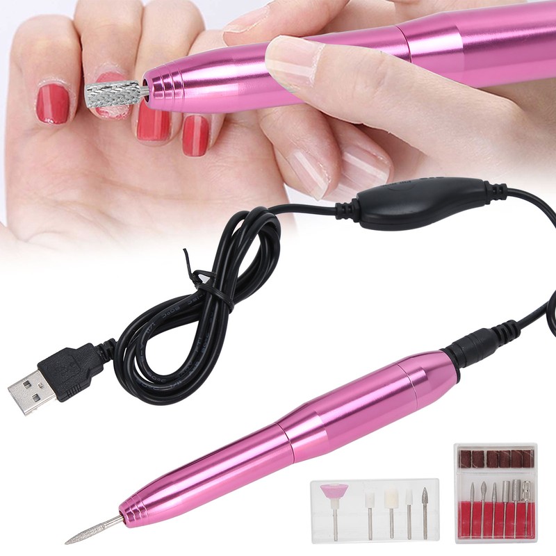Nail Drill Pen Aluminium Alloy Nail Grinding Machine Electric Polishing