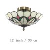 Skyweel 12 Inch Vintage Chandeliers Light Tiffany Style Ceiling Light
