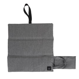 Portable Heated Seat Cushion Adjustable Temperature Lightweight Foldable USB Heating Seat Pad for Outdoor Stadium Camping Frosted Light Grey