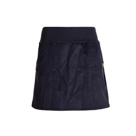 Vishes Women's Corduroy Skirt with Wide Waistband and Pockets, Handmade from 100% Cotton, For Warm and Cold Months, Sustainable Alternative Clothing, black