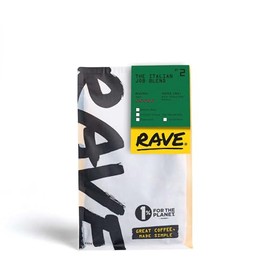 Rave Coffee - The Italian Job Blend Nº 2, Cafetière Grind Freshly Roasted Ground Coffee 250g