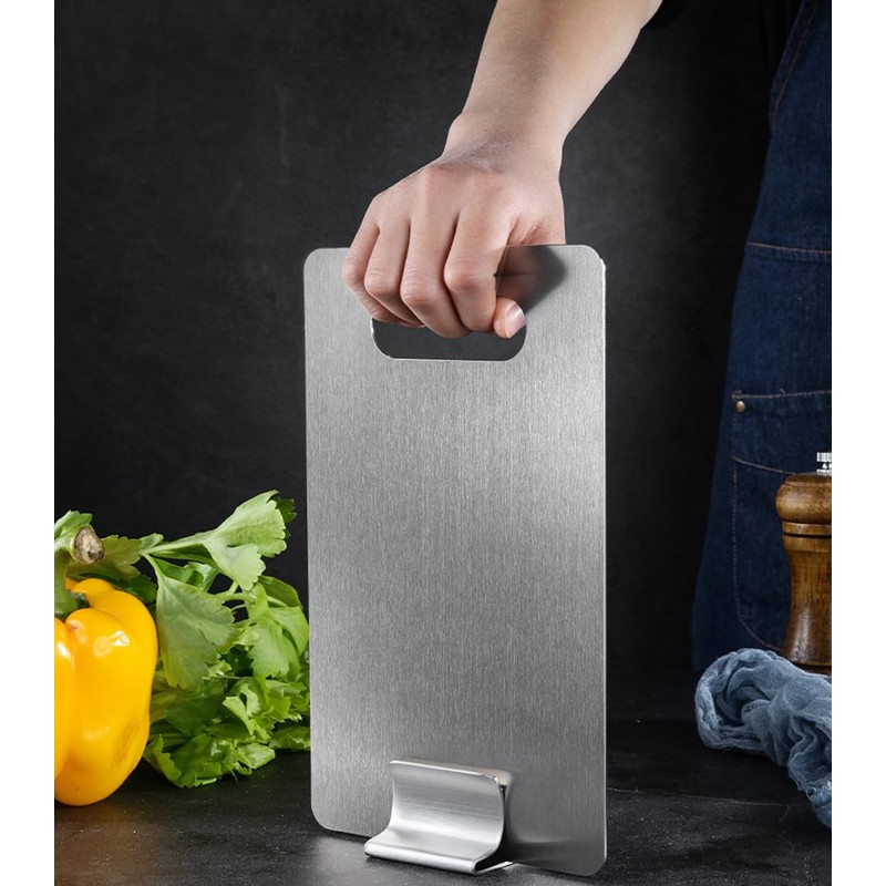 esowemsn 1PC Stainless Steel Chopping Board Stand Cutting Board Storage