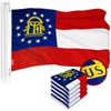 G128 5 Pack: Georgia State Flag | 3x5 Ft |