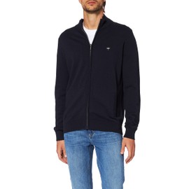 Fynch-Hatton Men's Cardigan-Zip, Blue (Navy 690), Medium