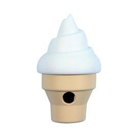 Dog Enrichment Toys Silicone Ice Cream Shape Lightweight Resistant Interactive Treat Dispensing Dog Puzzle Toy Dental Cleaning and Gum Massaging Reduces Destructive Behavior Increases Exercise