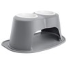 WeatherTech Double High Pet Feeding System w/Plastic Dog/Cat Bowls -